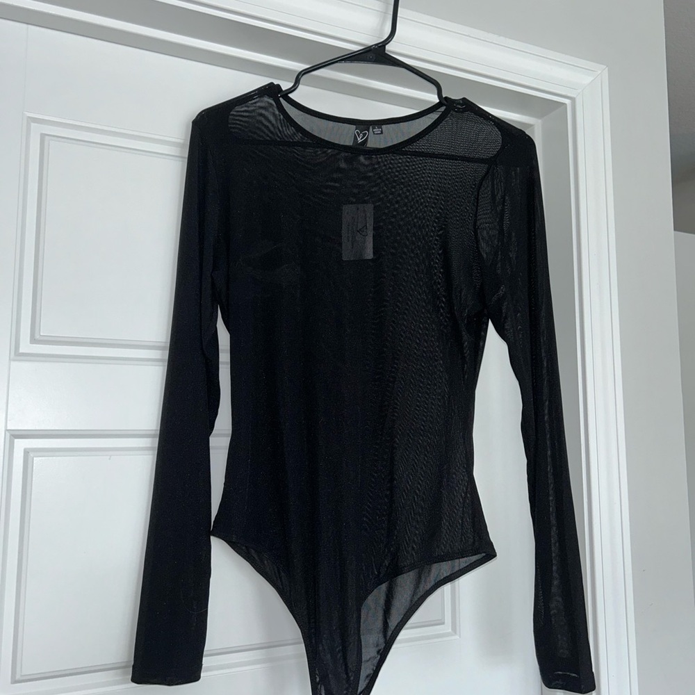Windsor Black Mesh Bodysuit